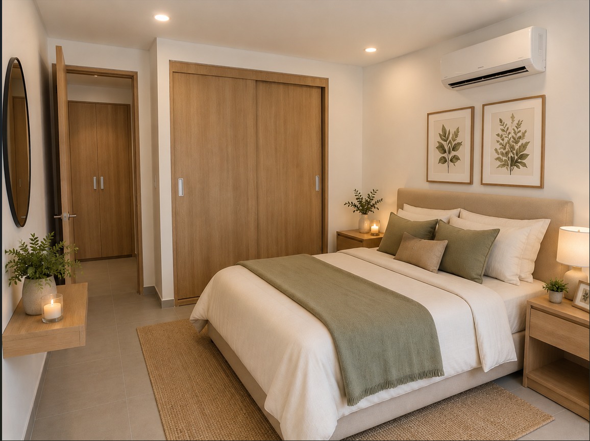 Tipo 1 — Habitación principal con vista panorámica